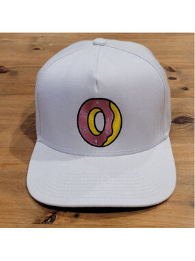 Odd Future OFWGKTA Donut Snapback Hat White Tyler The Creator Golf Wang Cap